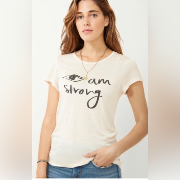 Maette by Stella & Dot I Am Strong Graphic Tee Size 2X - Picture 4 of 4